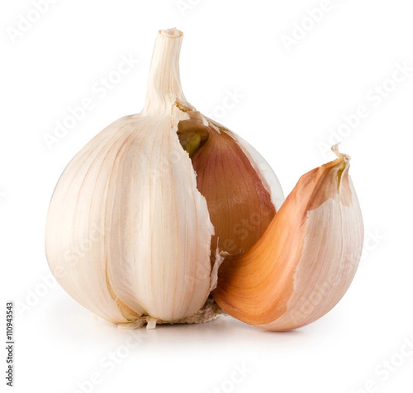Fototapeta Garlic isolated