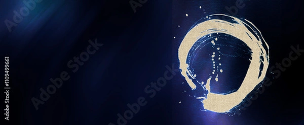 Fototapeta enso zen symbol konzept buddhismus kreis china farben grafik relaxen spa