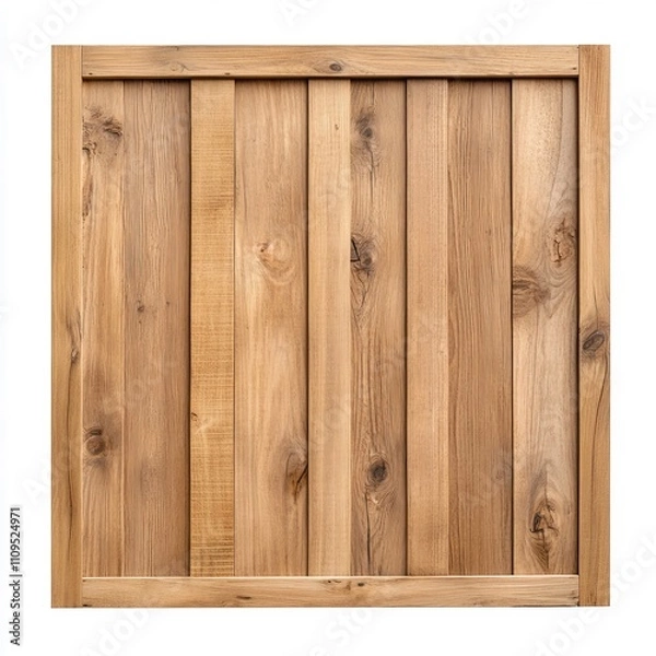 Obraz A wooden frame with a square design