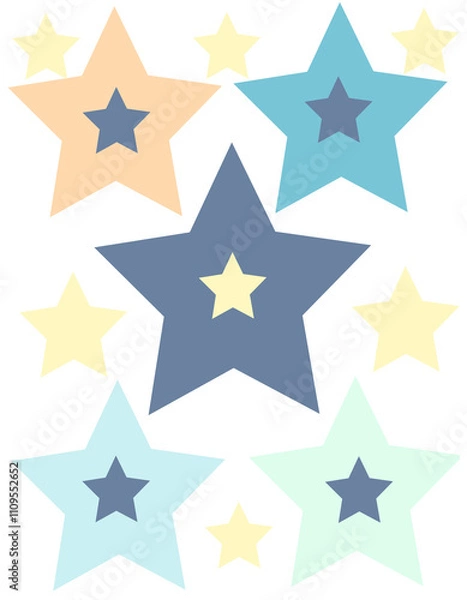 Fototapeta Trendy abstract print with floral and geometric elements. Suitable for social media posts, mobile apps, banner design and online advertising.