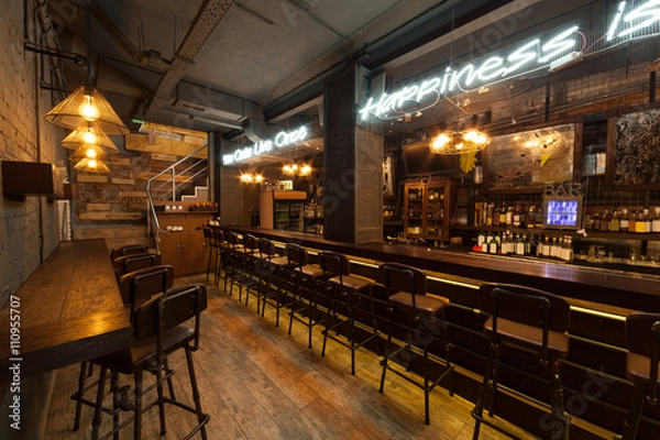 Obraz Wnętrze pubu.