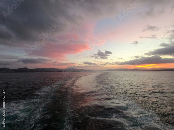 Obraz sunset over the ocean