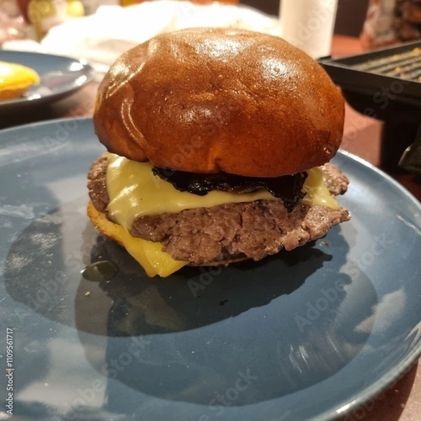 Obraz hamburger on a plate