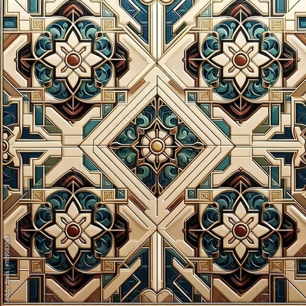 Fototapeta Geometric Patterns with a Glossy Finish