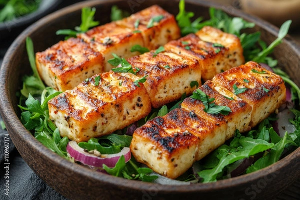 Fototapeta Halloumi Salad