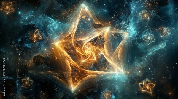 Fototapeta Triangle Cube Shapes