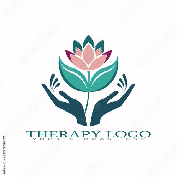 Obraz Physiotherapy Logo Design - Wellness, Recovery, and Healthcare Icons for Microstock.eps