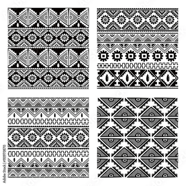 Fototapeta native ethnic seamless pattern