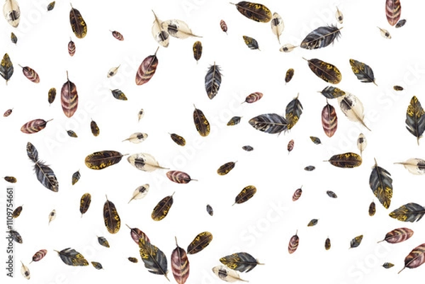 Obraz seamless pattern with butterflies