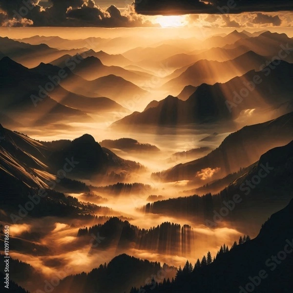 Obraz Golden Hour Panorama