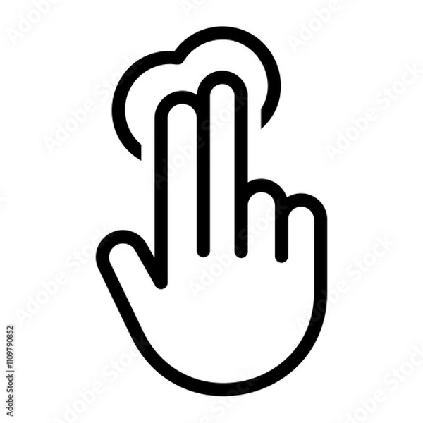 Obraz click line icon