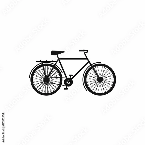 Fototapeta Bike icon in simple style