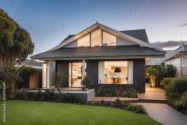 Obraz A house from New Zealand's Auckland