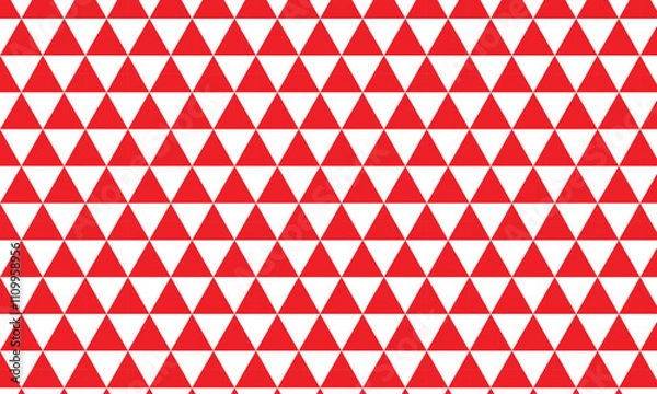 Fototapeta abstract monochrome geometric red triangle pattern can be used background.