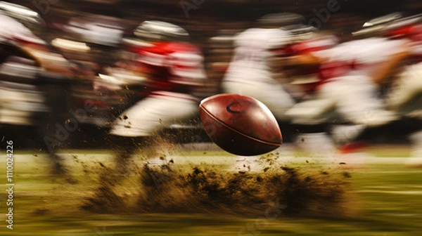 Obraz Dynamic Football Action