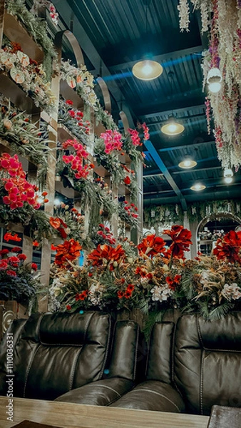 Obraz Floral lounge interior