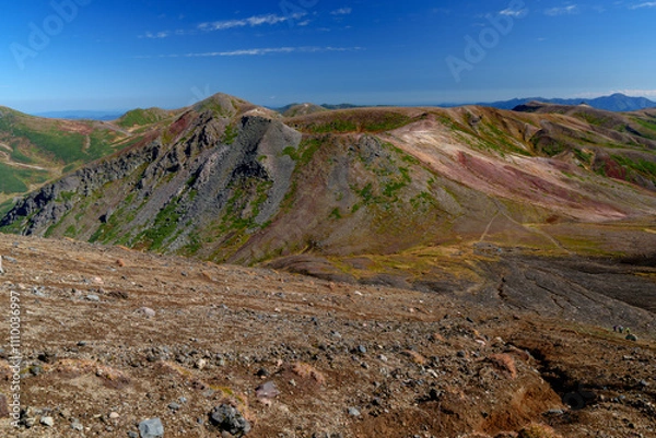 Obraz 大雪山登山 旭岳〜裾合平１周コース　紅葉の日本百名山　北海道の絶景