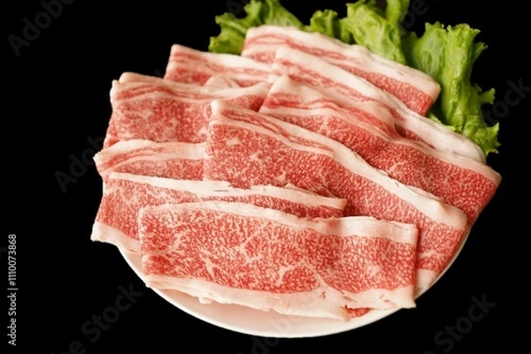 Fototapeta 黒毛和牛特選バラスライス