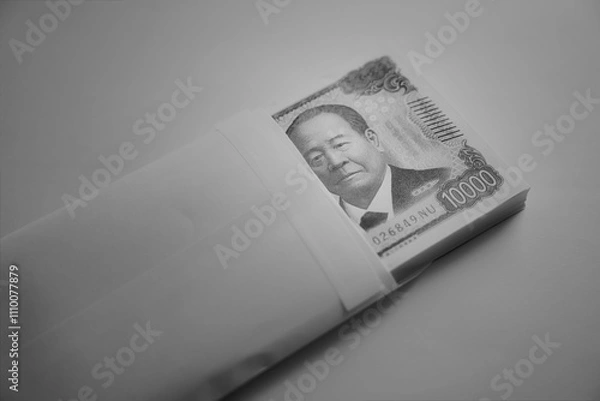 Obraz 封筒に入った壱万円紙幣	