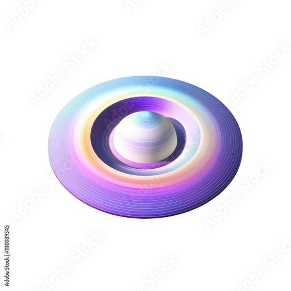 Obraz Abstract planet with rings.