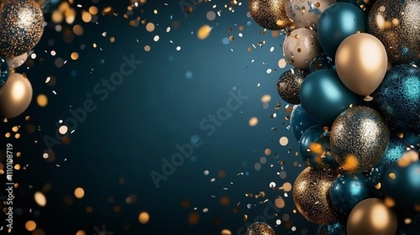 Fototapeta Gala Dinner Invitation Card Background with Lavish and Rich Design

