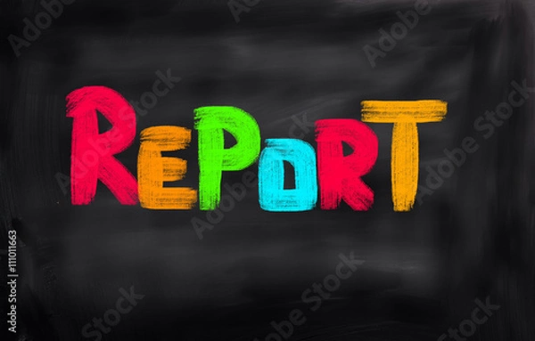 Obraz Report Concept