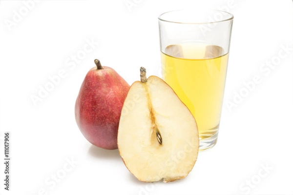 Obraz Pears and pear juice