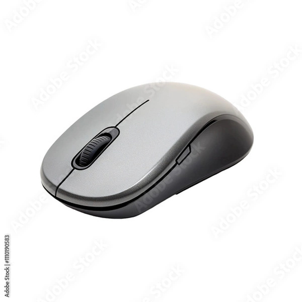 Obraz Computer mouse isolated on white & transparent a background.
