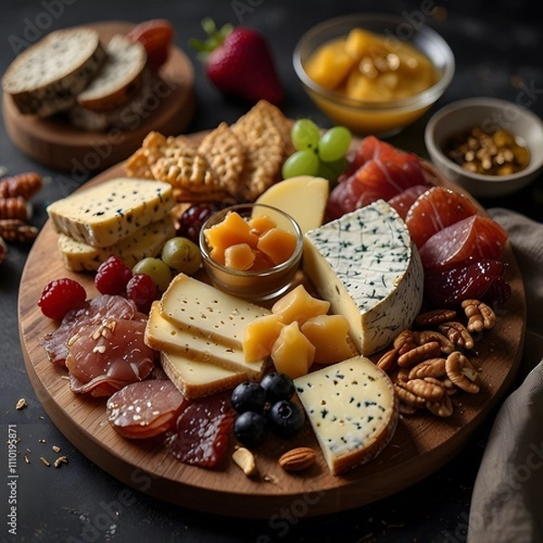 Obraz cheese and crackers