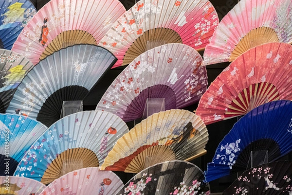 Obraz Sensu fan, is Japanese hand folding fan