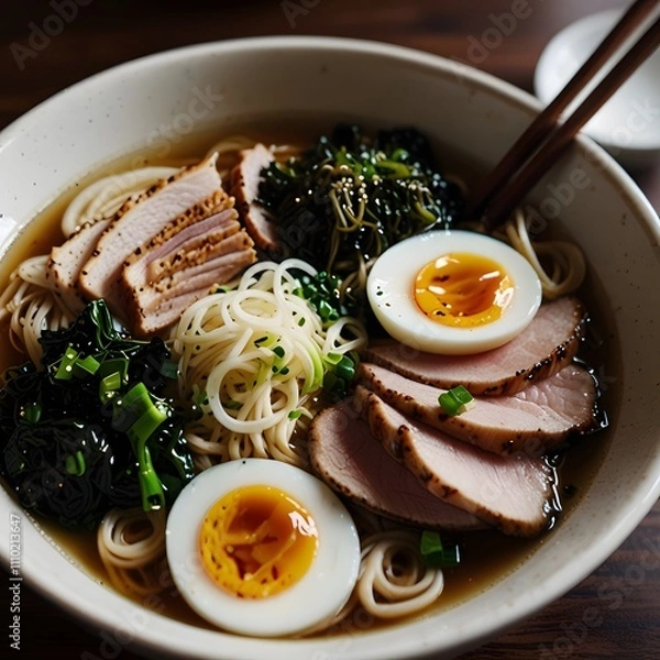 Obraz fried eggs with bacon