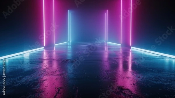 Obraz Neon Lights Pathway