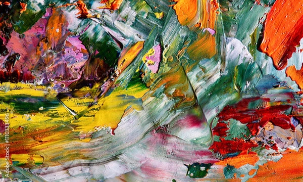 Obraz Abstract art background . Hand painting artwork on canvas 