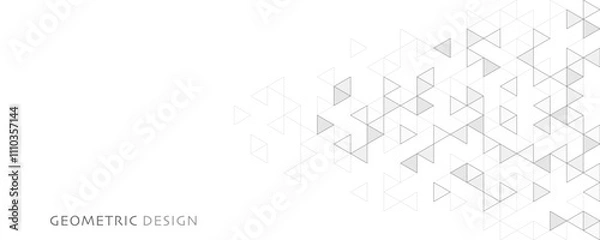 Fototapeta Abstract vector background with a geometric pattern of triangle shapes. Graphic design element 