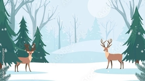 Obraz Christmas Themed Border Template