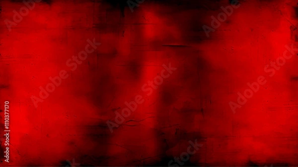 Fototapeta Vector dark red concrete texture. Stone wall background. Black background.