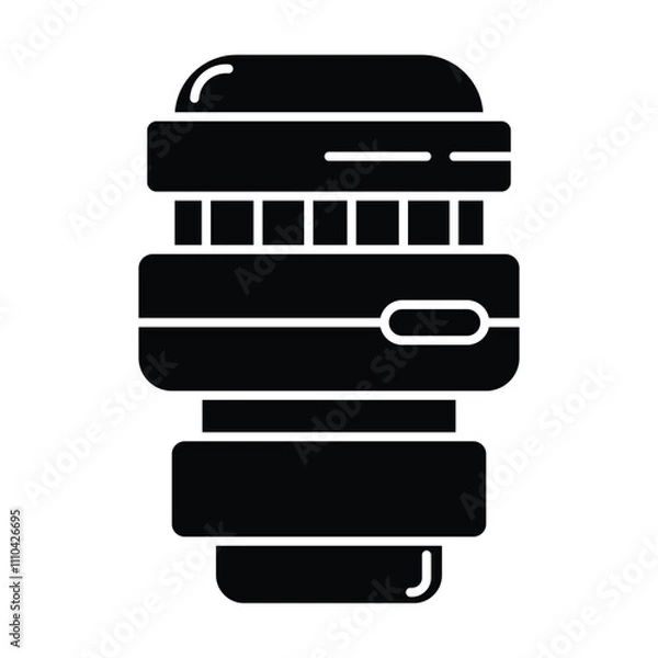 Obraz Lens icon vector on white background