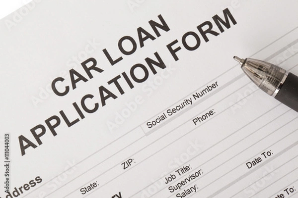 Obraz car loan application form