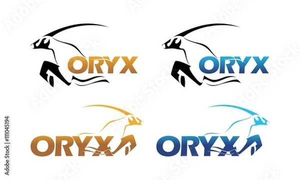 Obraz oryx logo template