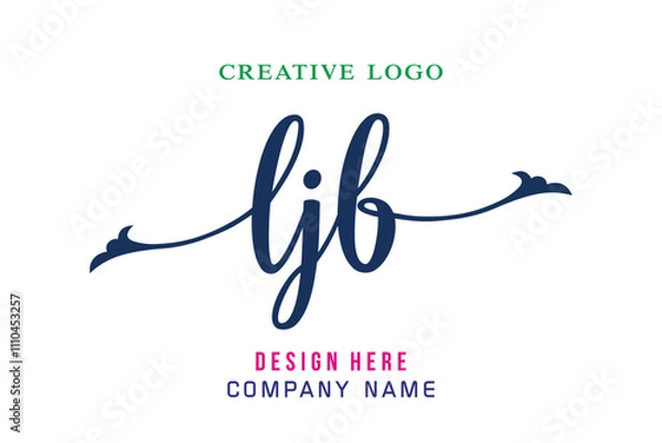 Obraz LJB  lettering logo is simple, easy to understand and authoritative