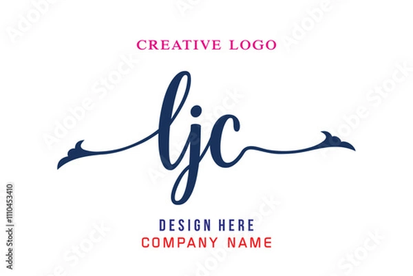 Obraz LJC  lettering logo is simple, easy to understand and authoritative