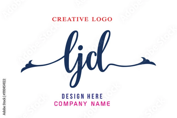 Obraz LJD  lettering logo is simple, easy to understand and authoritative