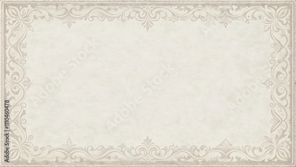 Fototapeta Detailed Border Paper Texture Background