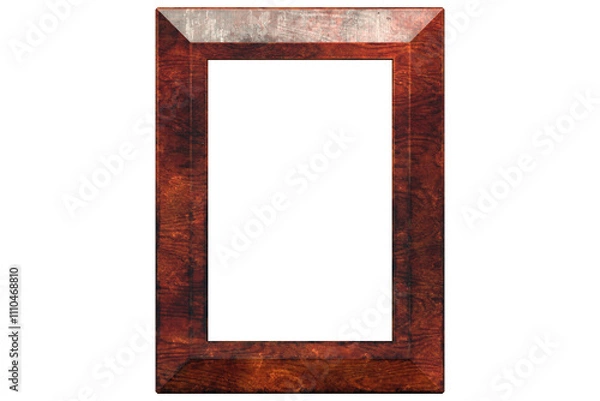 Fototapeta cornice in legno su fondo trasparente isolato 