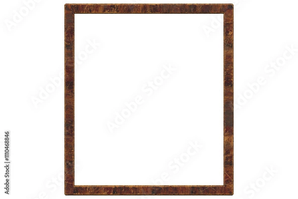 Fototapeta cornice in legno su fondo trasparente isolato 