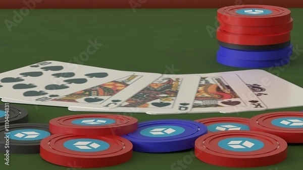 Obraz cards and chips 4k photos