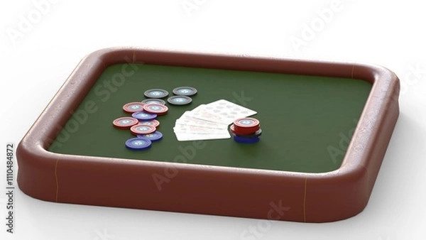 Obraz cards and chips 4k photos