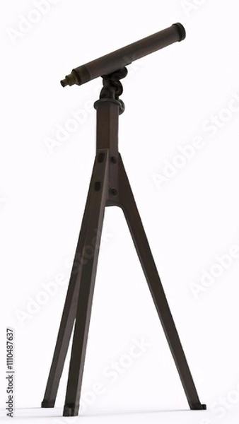 Obraz comet seeker with white background