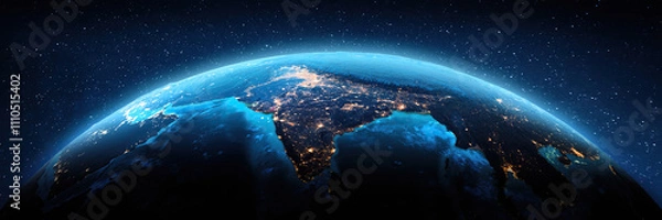 Obraz India city lights