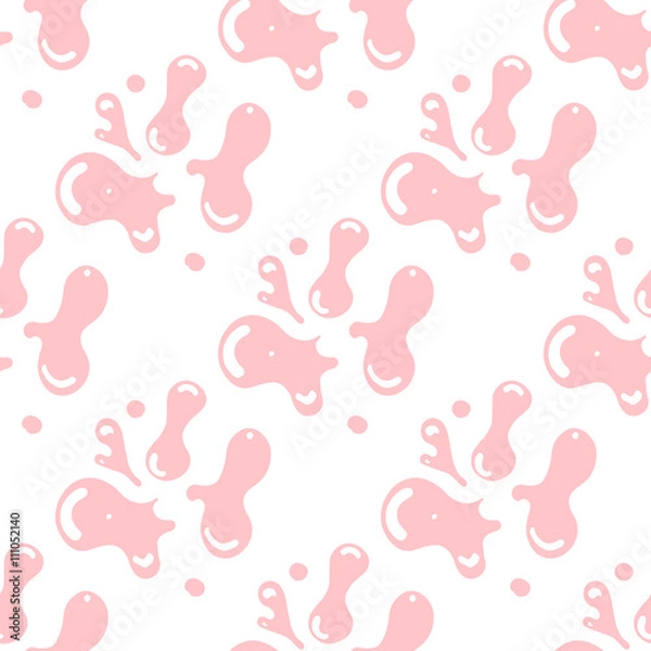 Fototapeta Bubble gum seamless pattern